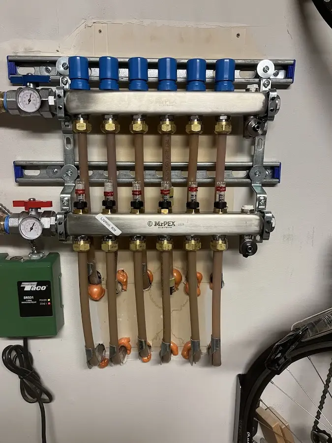 Plumber performing Gas Leak Detection at a residential property in Hayfield